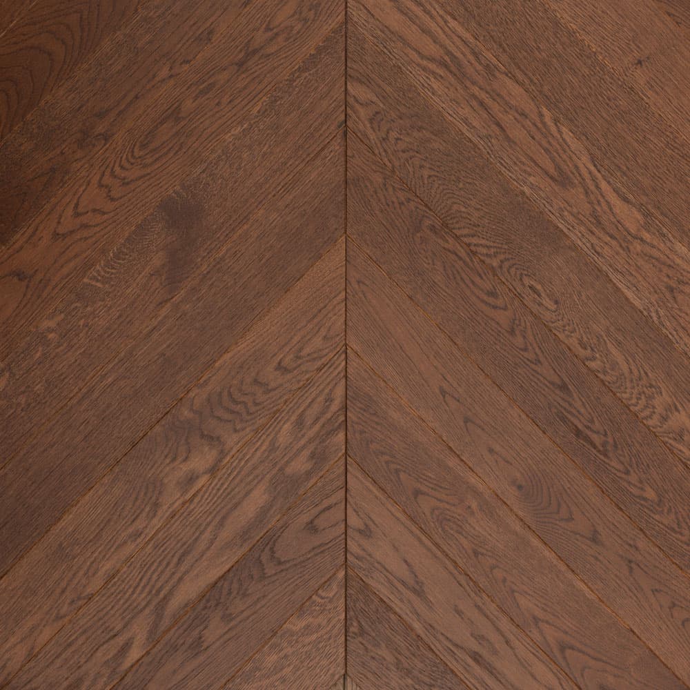 Паркет Елка Французская Lab Arte Chevron Дуб Рустик Табак лак 400/348х90х14/3/60°