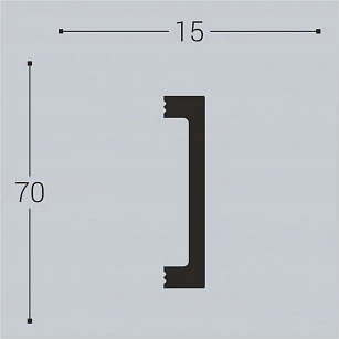 Молдинг Bello Deco XPS М17 70х15Х2000 текстура