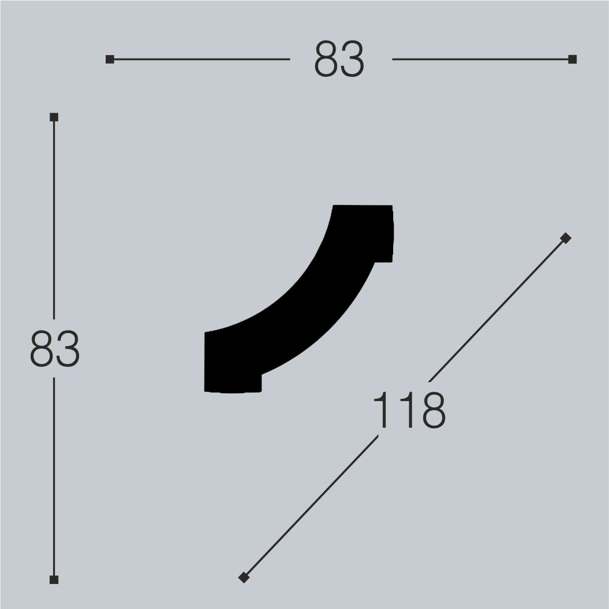 Угол для молдинга Bello Deco М14-У1