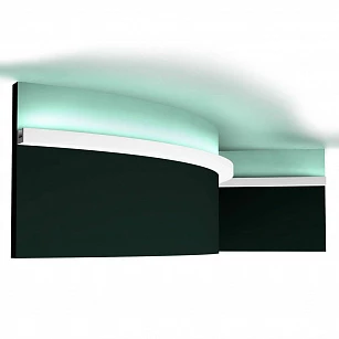 Карниз потолочный Orac Decor CX190F гибкий 2000x30x20 в интерьере