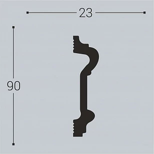 Молдинг Bello Deco XPS М1 90х23Х2000 текстура