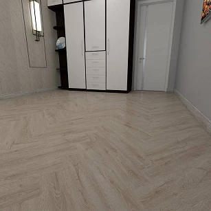 ПВХ Покрытие Calitex Originals Kakadu Herringbone Click OG703 610x150x4 (1,83 м2) в интерьере