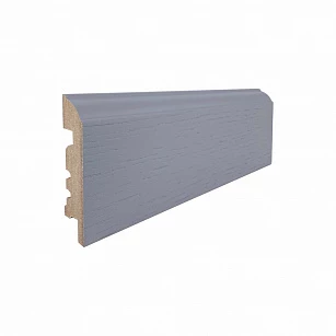 Плинтус Finitura МДФ+ШПОН 80*16*2750 NEW P фигурный выкрас лак глянец в интерьере