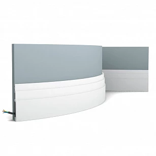 Плинтус из дюрополимера Orac Decor гибкий SX180F 2000х120х16 в интерьере