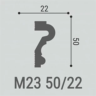 Молдинг Bello Deco XPS М23 50х22х2000 текстура