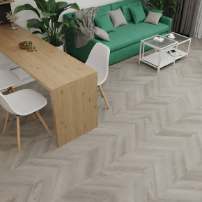 Ламинат ПВХ Alpine Floor Дуб Фантазия Chevron SPC ECO 18-1*** в интерьере