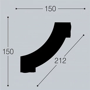 Угол для молдинга Bello Deco М10-У1 текстура