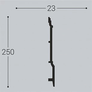 Плинтус напольный Bello Deco XPS П17 250х23х2000 текстура