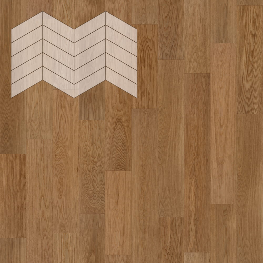 Паркет Елка Французская Lab Arte Chevron Дуб Селект Гридж лак 400/337х110х14/3/60°