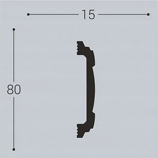Молдинг Bello Deco XPS М8 80х15х2000 текстура